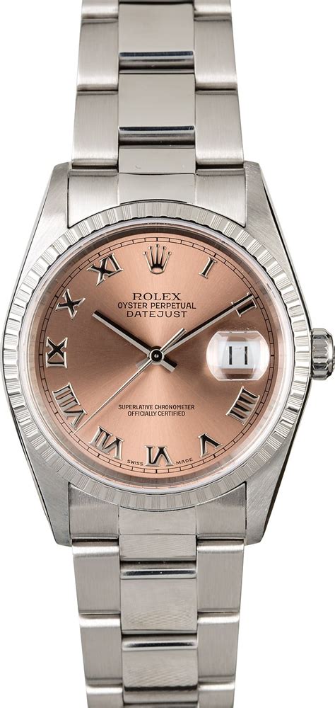 rolex datejust salmon dial|Rolex Datejust 16220 review.